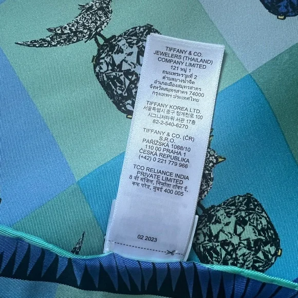 Tiffany & Co. Silk Skarf - Picture 6 of 12
